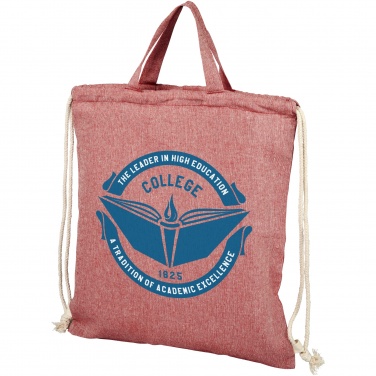 Logo trade corporate gifts image of: Pheebs 150 g/m² recycled drawstring bag 6L